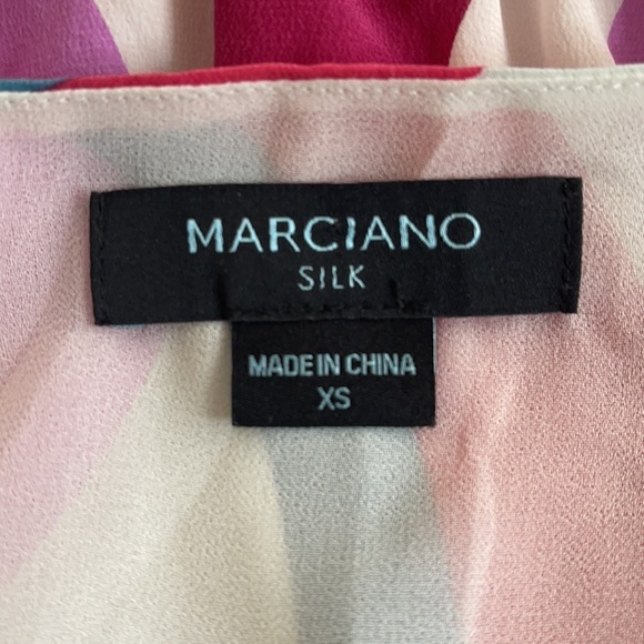 Marciano Silk Art Deco POCKETS! Dress XS - Picture 7 of 9